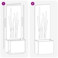 Екран за градинска неприкосновеност Черно 50 x 140 cm
