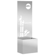 Екран за градинска неприкосновеност Сребрист 50 x 32 x 150 см