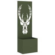 Екран за градинска неприкосновеност Маслиненозелен 50 x 140 cm