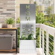 Екран за градинска неприкосновеност Сребрист 50 x 140 cm