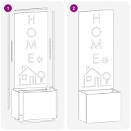 Екран за градинска неприкосновеност Ръждясало 50 x 140 cm