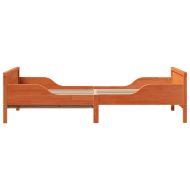 Рамка за легло с таблото Кафяво с восъчно покритие 80 x 200 cm