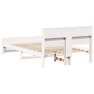 Рамка за легло с таблото Бяло 120 x 200 cm Инженерно дърво