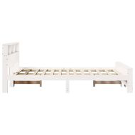 Рамка за легло с таблото Бяло 120 x 190 cm Инженерно дърво