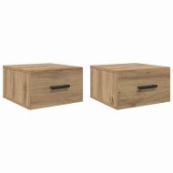 Нощен шкаф 2 pcs Дъб 35 x 35 x 20 см Инженерно дърво