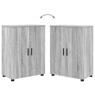 Шкаф за баня Сив Сонома 60 x 35 x 80 см