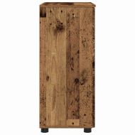 Шкаф за баня със съхранение с врата Старо дърво 60 x 35 x 80 см