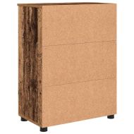 Шкаф за баня със съхранение с врата Старо дърво 60 x 35 x 80 см