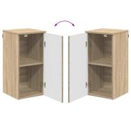 Шкаф за баня Монтиране на стена Сонома дъб 30 x 31,5 x 61 см