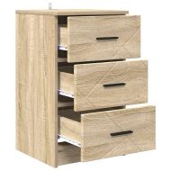 Нощен шкаф дъб сонома 38 x 38 x 66 см Инженерно дърво