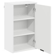 Шкаф за баня Бяло 39 x 23,5 x 65 см Инженерно дърво & Метал