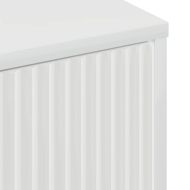 Шкаф за баня Монтиране на стена Лъскаво бяло 39 x 23,5 x 65 см