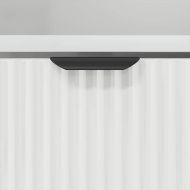 Шкаф за баня Бяло 31,5 x 33 x 190 см Инженерно дърво & Метал