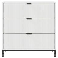 Служебен шкаф с чекмедже Бяло 79,5 x 33 x 82 см Инженерно дърво