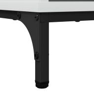 Служебен шкаф Лъскаво бяло 79,5 x 33 x 82 см Инженерно дърво