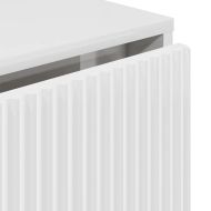 Служебен шкаф Лъскаво бяло 79,5 x 33 x 82 см Инженерно дърво