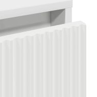 Нощно шкафче с чекмедже Бяло 63.5 x 36 x 61 см Инженерно дърво