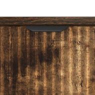 Нощно шкафче Опушен дъб 63.5 x 36 x 61 см Инженерно дърво