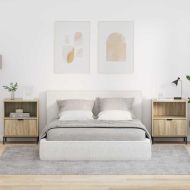 Нощен шкаф 2 pcs дъб сонома 49 x 36 x 61 см Инженерно дърво