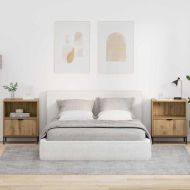 Нощен шкаф 2 pcs дъб артизан 49 x 36 x 61 см Инженерно дърво