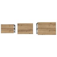 Нестинг масичка за кафе 3 pcs дъб артизан Инженерно дърво