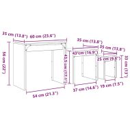 Масичка за кафе 3 pcs Дъб Инженерно дърво