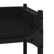 Етажерка за перална машина с рафт Черно 0ak 67 x 25 x 163 см