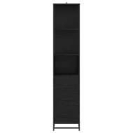 Комплект мебели за баня с рафт Черния дъб 35 x 37,5 x 166 см