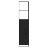 Комплект мебели за баня с рафт Черния дъб 35 x 37,5 x 166 см