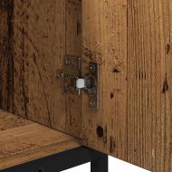 Шкаф за мивка в баня със съхранение Старо дърво 65 x 33 x 60 см