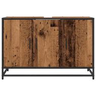 Шкаф за баня Старо дърво 90 x 33 x 60 см Инженерно дърво