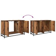Шкаф за баня Старо дърво 90 x 33 x 60 см Инженерно дърво
