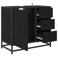 Шкаф за баня Черния дъб 65 x 33 x 60 см Инженерна дървесина