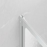 Сгъваем параван за баня с 3 панела, 141 x 132 см.