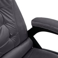 Офис стол, тъмносив, кадифе