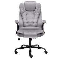 Офис стол, светлосив, кадифе