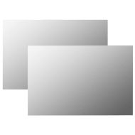 Стенни огледала, 2 бр, 60х40 см, правоъгълни, стъкло