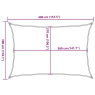 Платно-сенник, 160 г/м², таупе, 3x4 м, HDPE