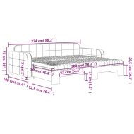 Канапе с изтеглящо легло и матраци тъмнозелено 90x200 см кадифе