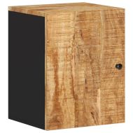 Комплект мебели за баня, 5 части, масивна мангова дървесина