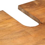 Комплект мебели за баня, 2 части, масивна мангова дървесина