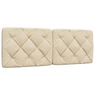 Легло с матрак, кремаво, 120x200 см, плат