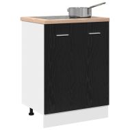 Долен шкаф Черен дъб 60x46x81,5 см Инженерна дървесина