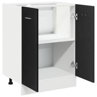 Долен шкаф Черен дъб 60x46x81,5 см Инженерна дървесина