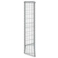 Габион повдигната леха трапец поцинкована стомана 100x20x100 см