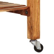 Кухненска количка 55x55x89 см масивна акация