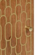 Шкаф за баня 38x33x160 см масивно мангово дърво