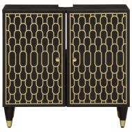 Шкаф за баня 62x33x58 см масивно мангово дърво