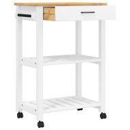 Кухненска количка "MONZA" 60x40x88,5 см борово дърво масив