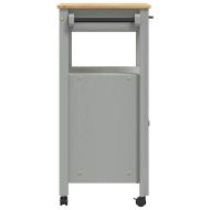 Кухненска количка "MONZA" 60x40x88,5 см борово дърво масив